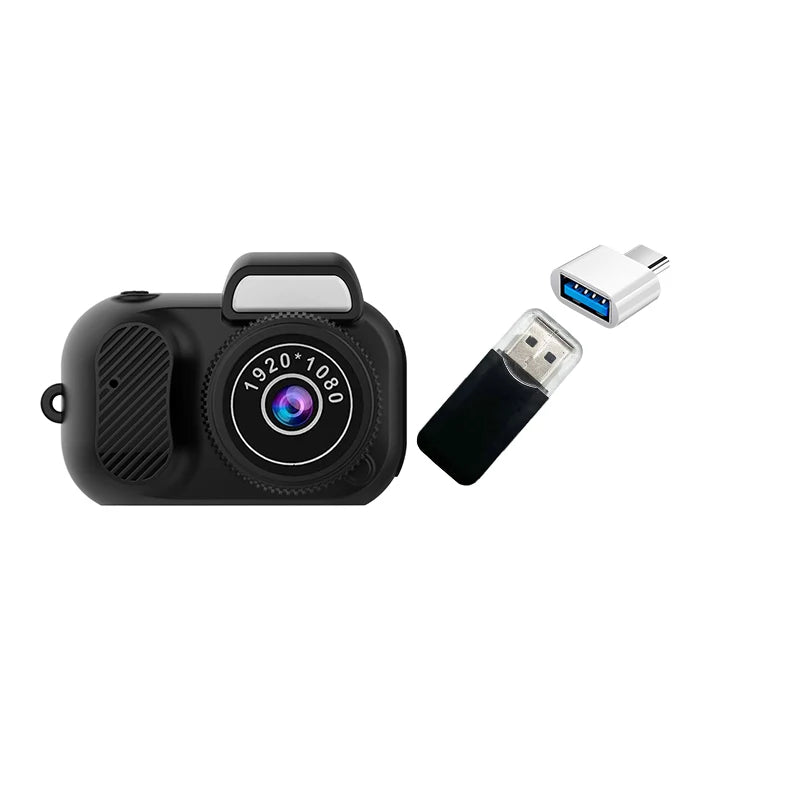 Mini Y3000 Keychain Camera 8MP Photo Support SD Card with Screen Tiny Digital Body Cameras Thumb Cam DV Camcorder Micro for Kids