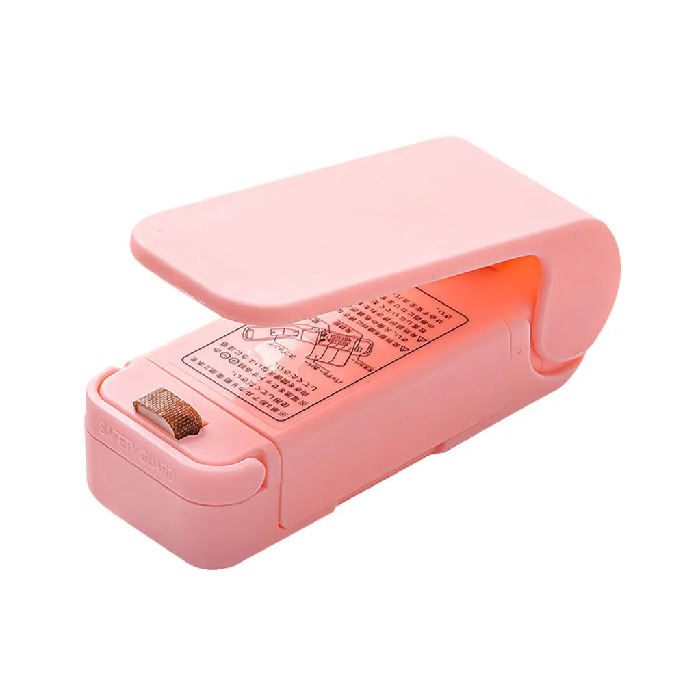 Mini Heat Bag Packaging Sealer Portable Plastic Bag Clip Sealing Machine Food Storage Seal Snack Sealing Kitchen Gadgets