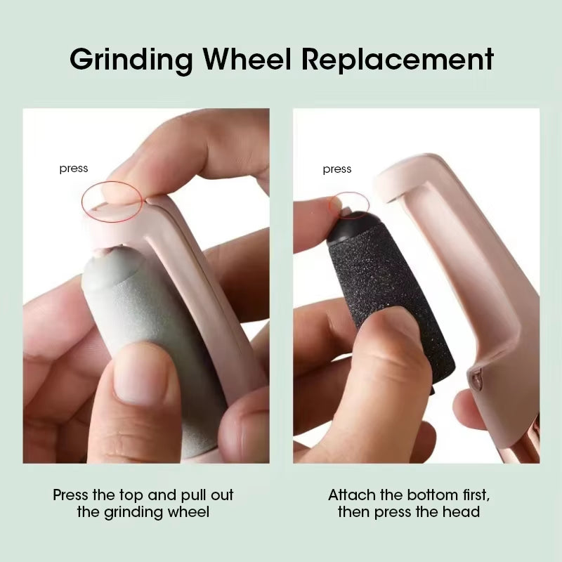 2025 New Electric Pedicure Grinder Electric Foot Callus Remover Rechargeable Dead Skin Remover Foot Hard Skin Removal Tool